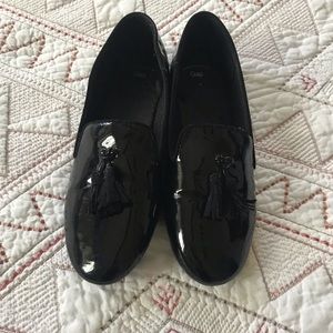 Gap patent loafers